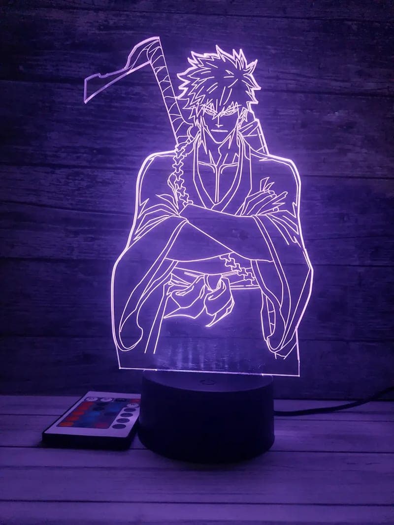 Lámpara 3D Anime Bleach Ichigo Kurosaki LED | Luz Nocturna Decoración - Producto personalizado - Izeta Studio