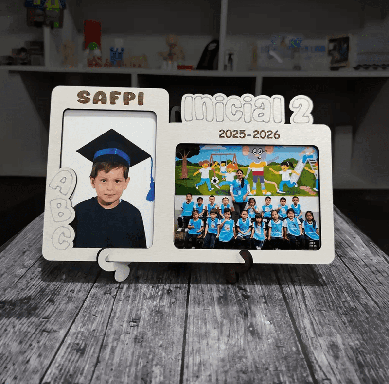 Marco de Fotos Graduación Inicial / Preescolar Personalizado en mdf - Producto personalizado - Izeta Studio