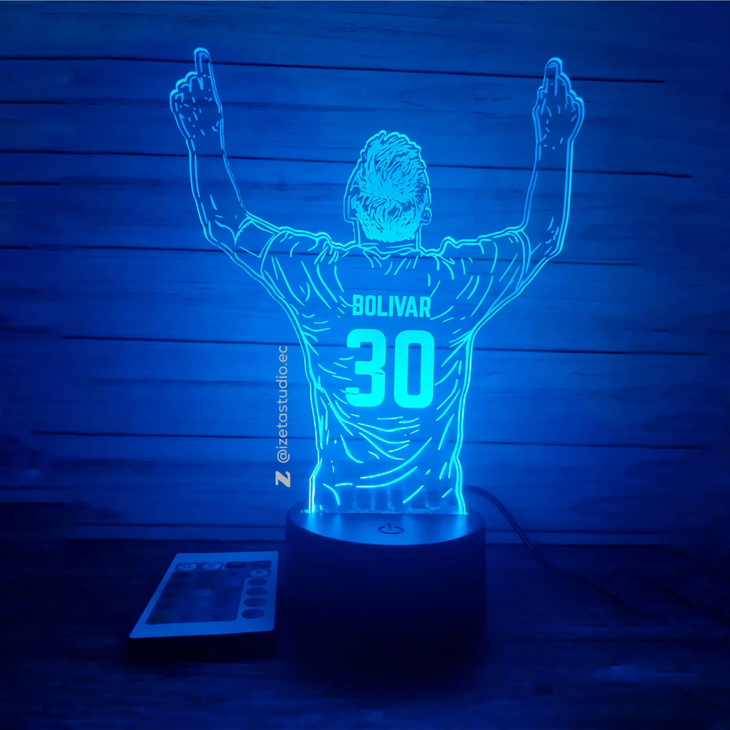 Lampara led Messi,  acrilico leonel messi, ilusion 3d Messi